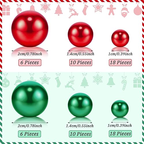 Miniatura 2 de 2106 piezas de perlas de relleno de jarrón de Navidad para relleno de florero, perlas flotantes para jarrones, perlas de candyland, geles de agua,