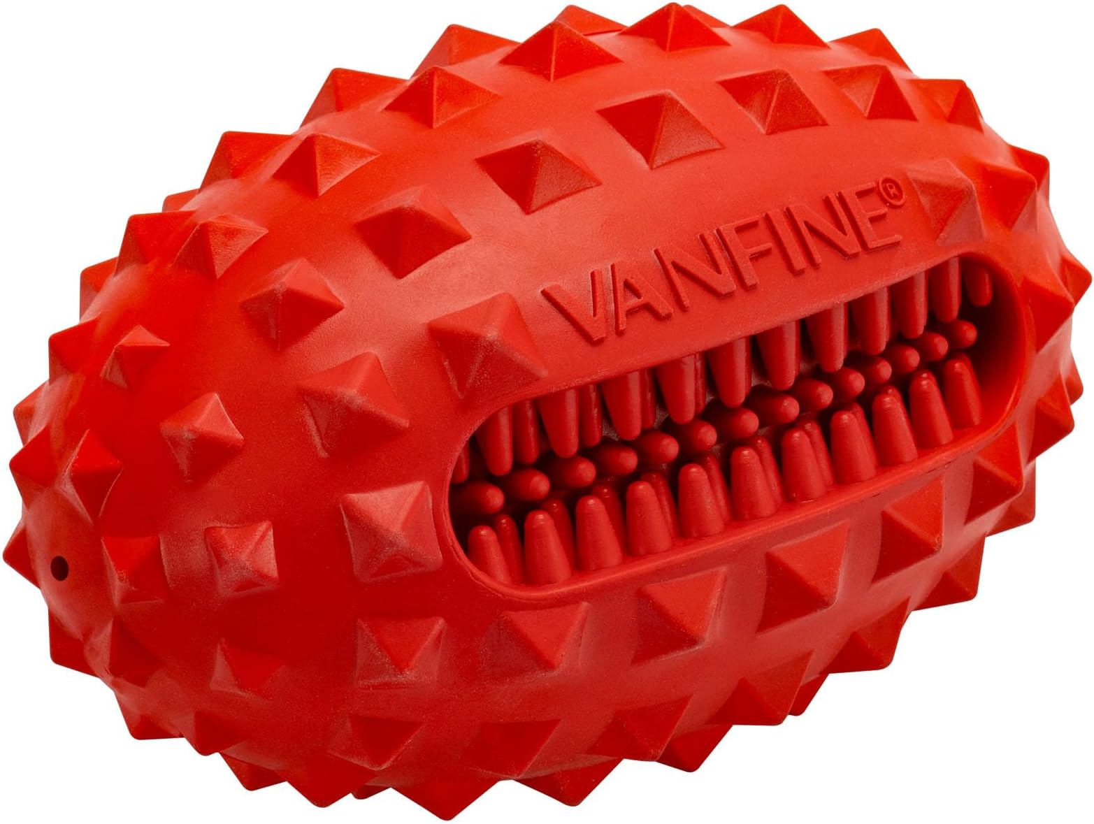 VANFINE Indestructible Dog Toys for Aggressive Chewers - Tough Squeaky Dog Chew Toy for Large Breed, USA Brand Durable Rubber Dog Toy with Beef Flavor for Medium & Large Dogs