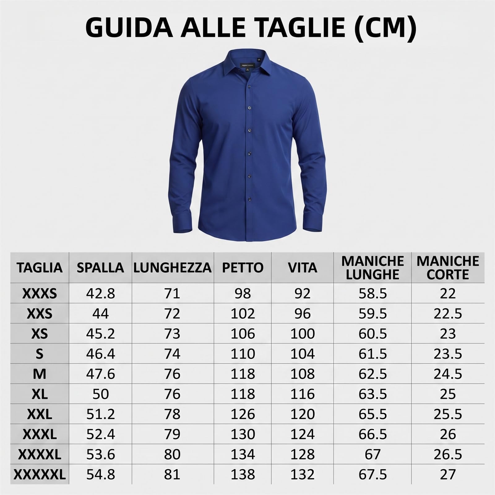 Azzurro Milano Camicia Elasticizzata Uomo, Slim Fit, Elegante e Casual, Maniche Lunghe in Cotone, Ideale per Ufficio e Tempo Libero