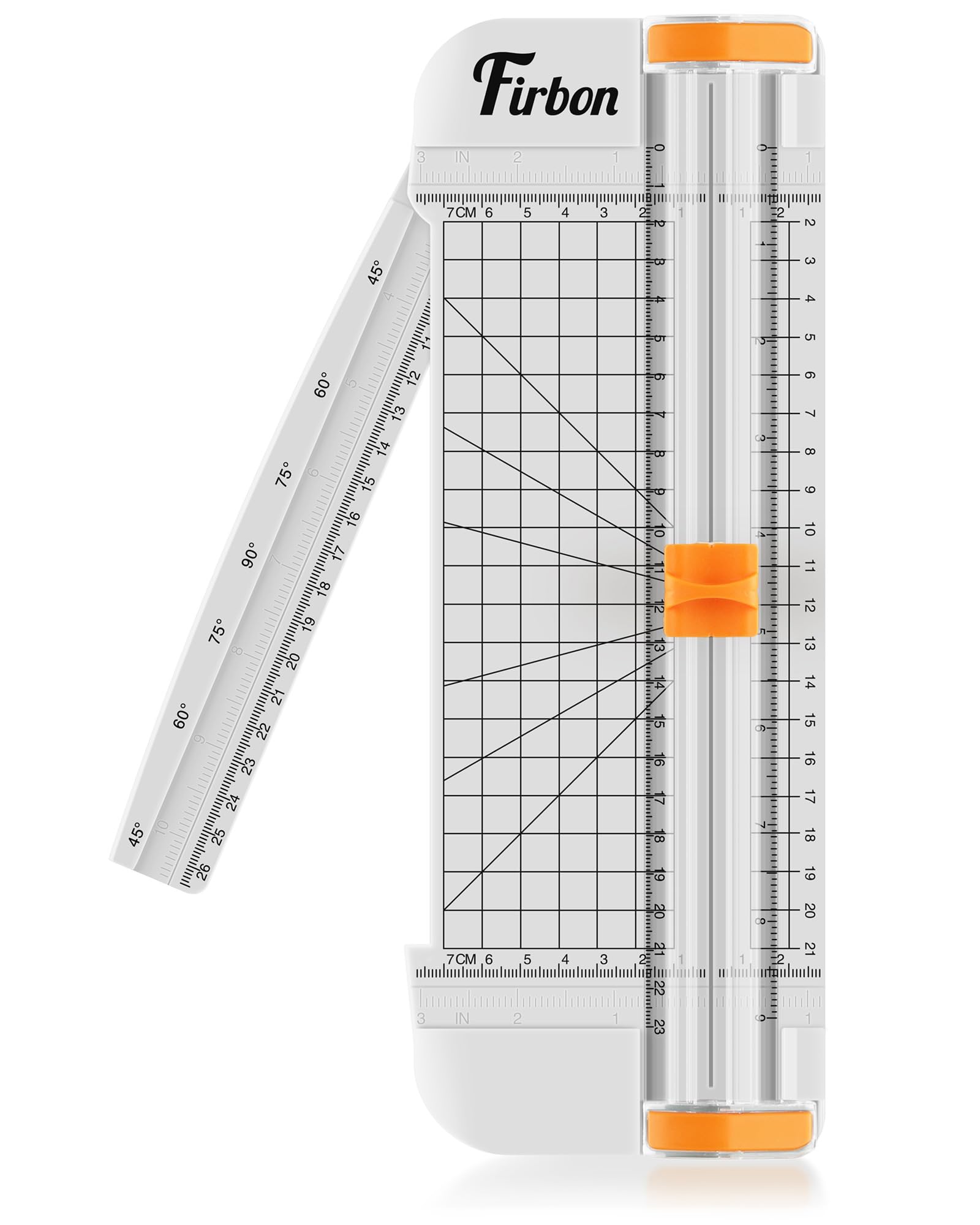 Firbon A5 Paper Cutter, Small Straight Paper Trimmer with Side Ruler