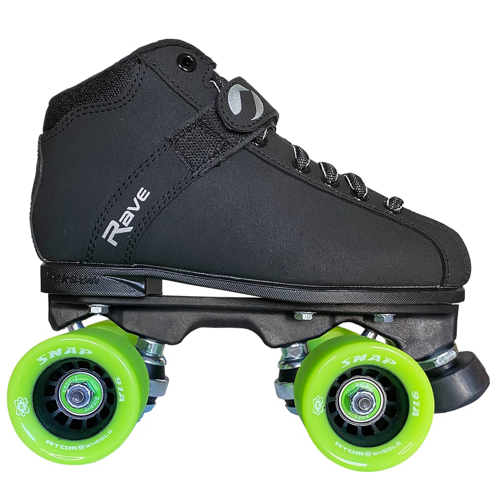 Jackson Rave Black with Green Wheelss Indoor Skate