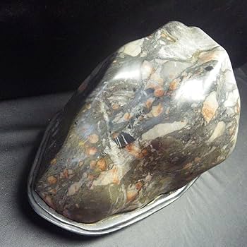 水石 天然石 約270g 鑑賞石 自然石 木製専用台座付き 置き方自在 水石 天然石 約270g 鑑賞石 自然石 木製専用台座付き 置き方自在