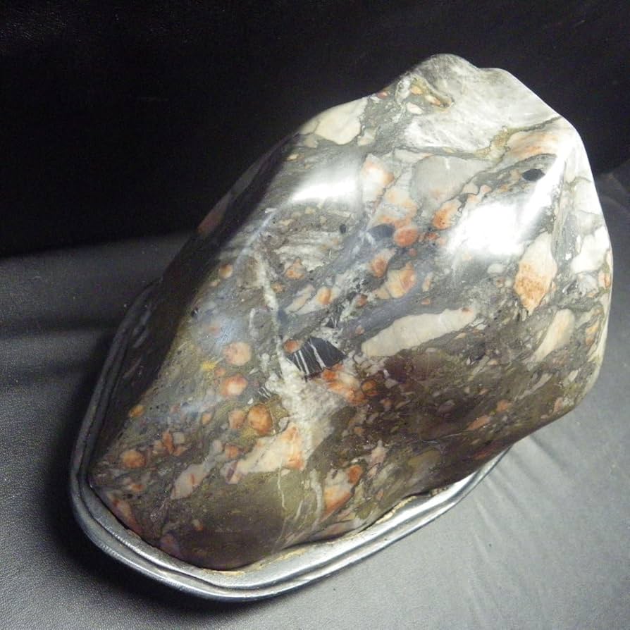 鑑賞石 天然石 置物 台付 3点まとめて V 5509 鑑賞石 天然石 置物