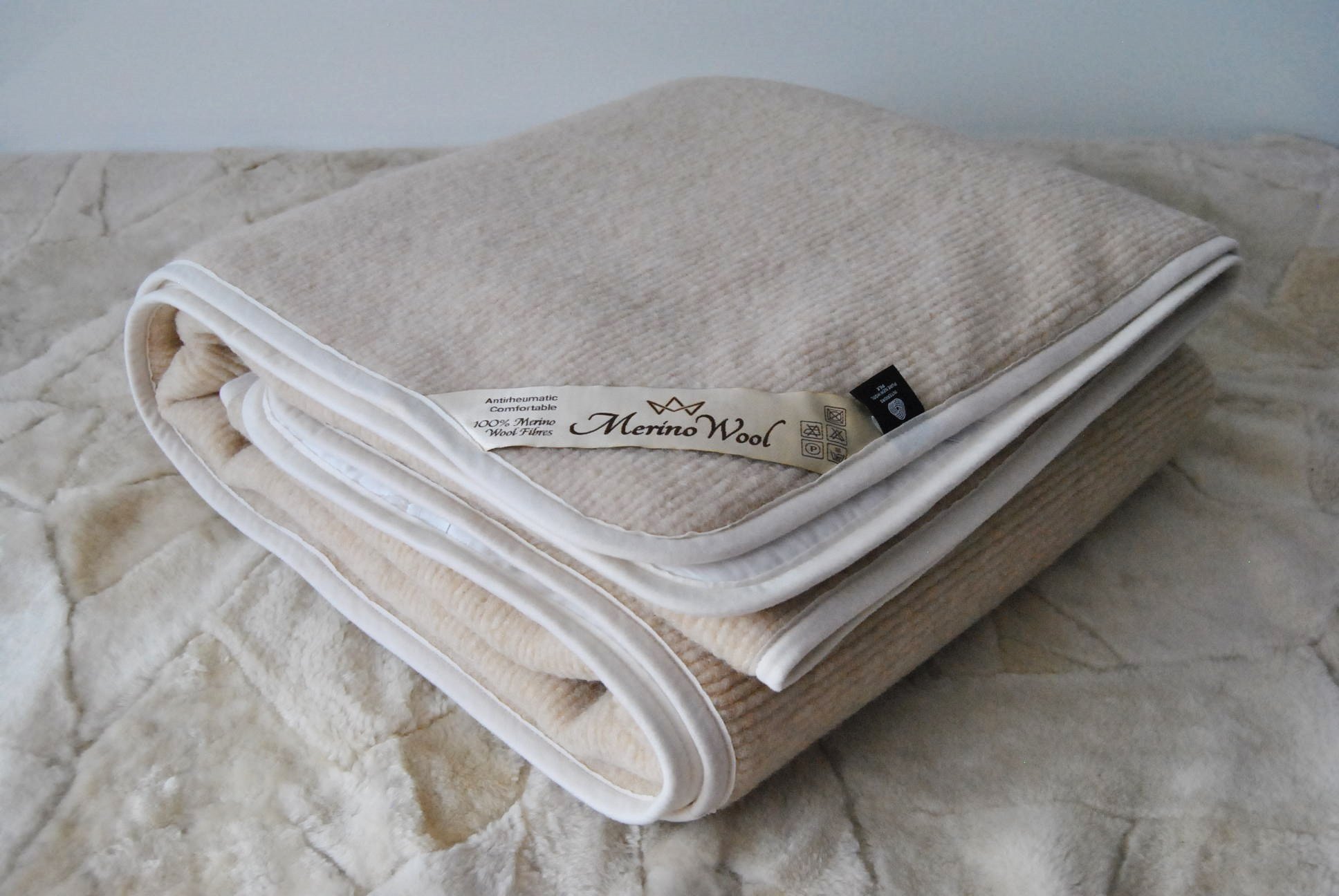 Unterbett Schurwolle Wolle Matratzenauflage Matratzenauflage Bettauflage Schonbezug Bettlakenspanner (60 x 120 cm)