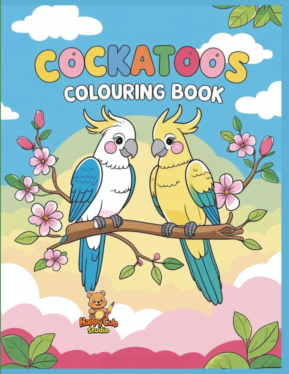 Cockatoos Colouring Book: A Beautiful Collection of Cockatoo Birds to Color for Children Ages 4–8