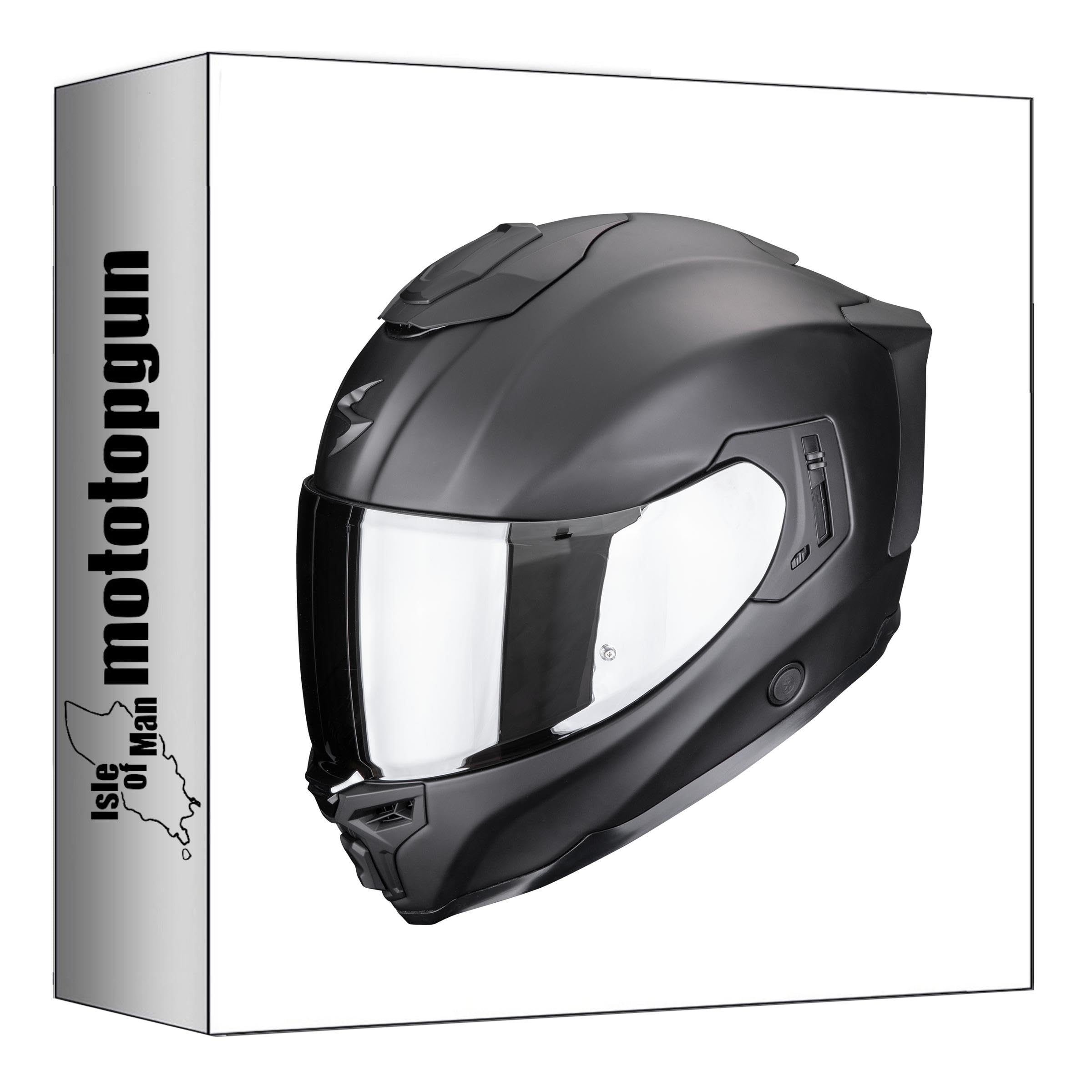Casque intégral Scorpion Exo-1500 Air Solid noir mat en taille S - 4
