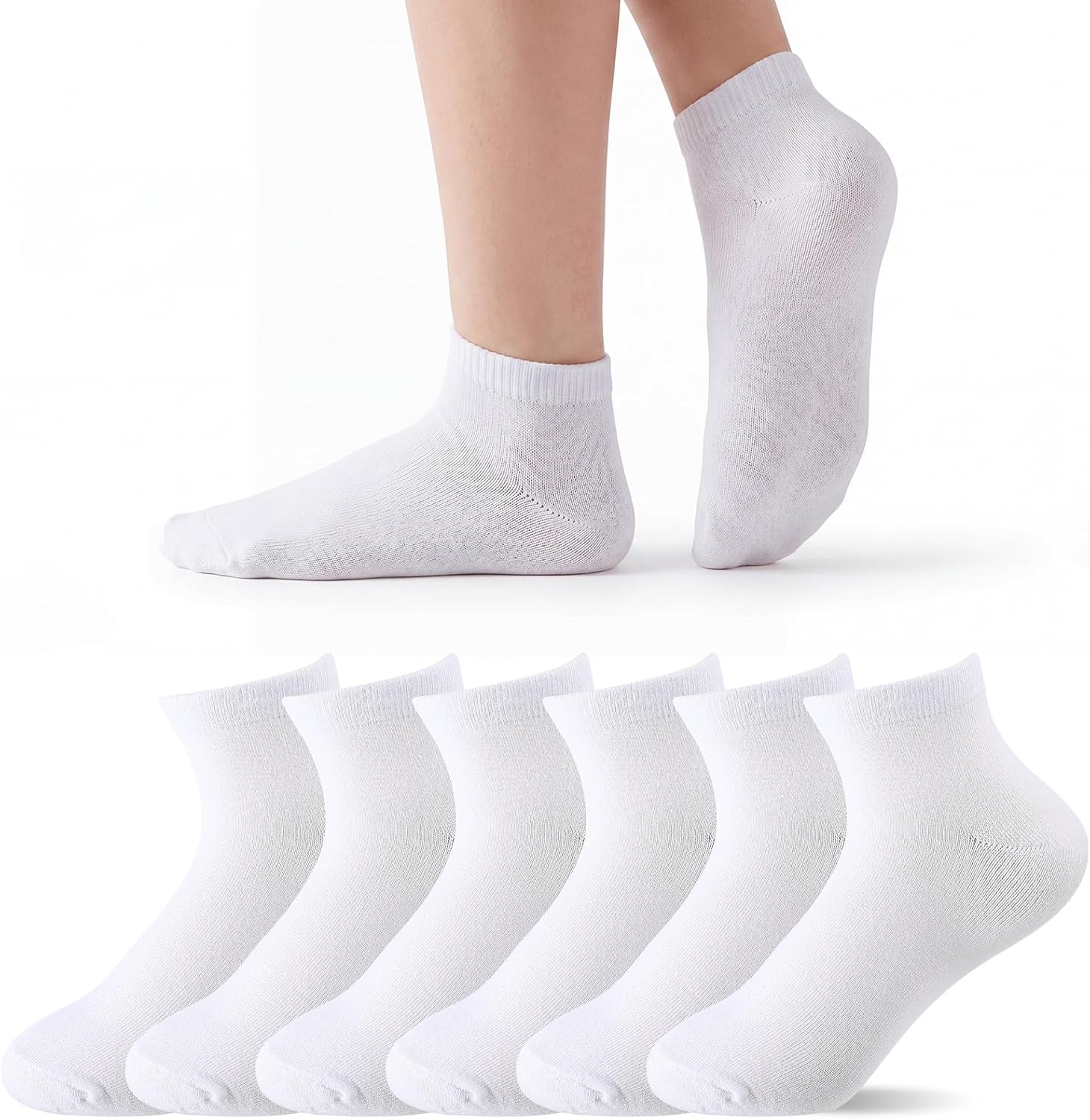 4 Pairs Ankle Liner Socks for Men Women Hiking Breathable