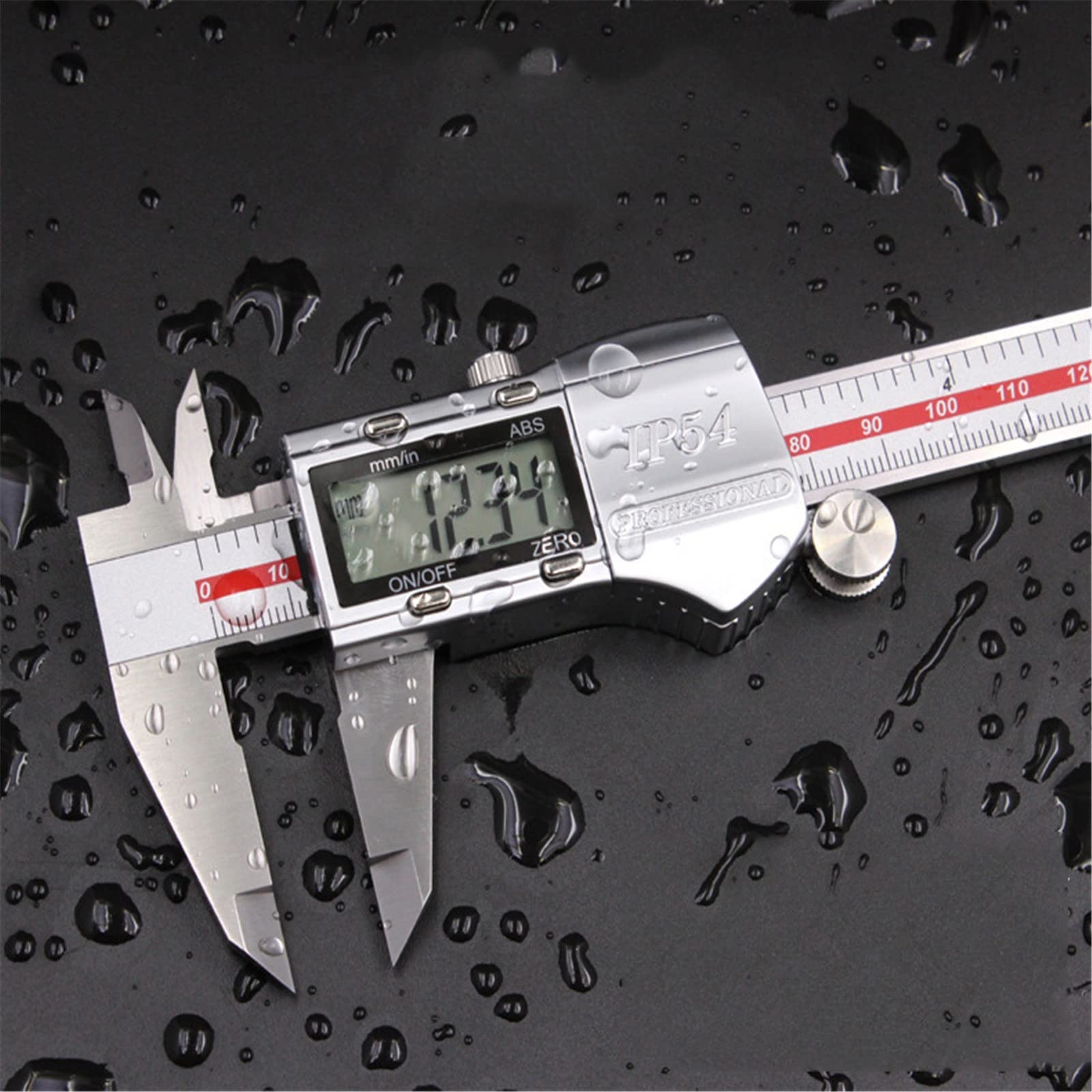 RajoNN Calibrador electrónico Digital Calibrador Digital electrónico de Alta precisión Impermeable para el hogar e Industrial (Color: Plata, tamaño: 0.000-11.811 in)