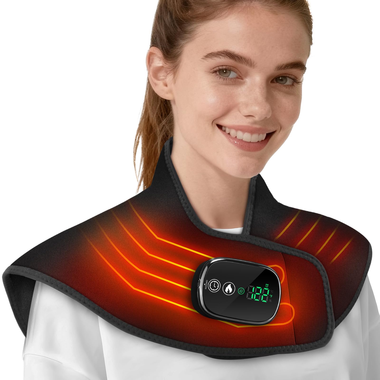 AFDEAL Weighted Neck and Shoulder Heating Pad