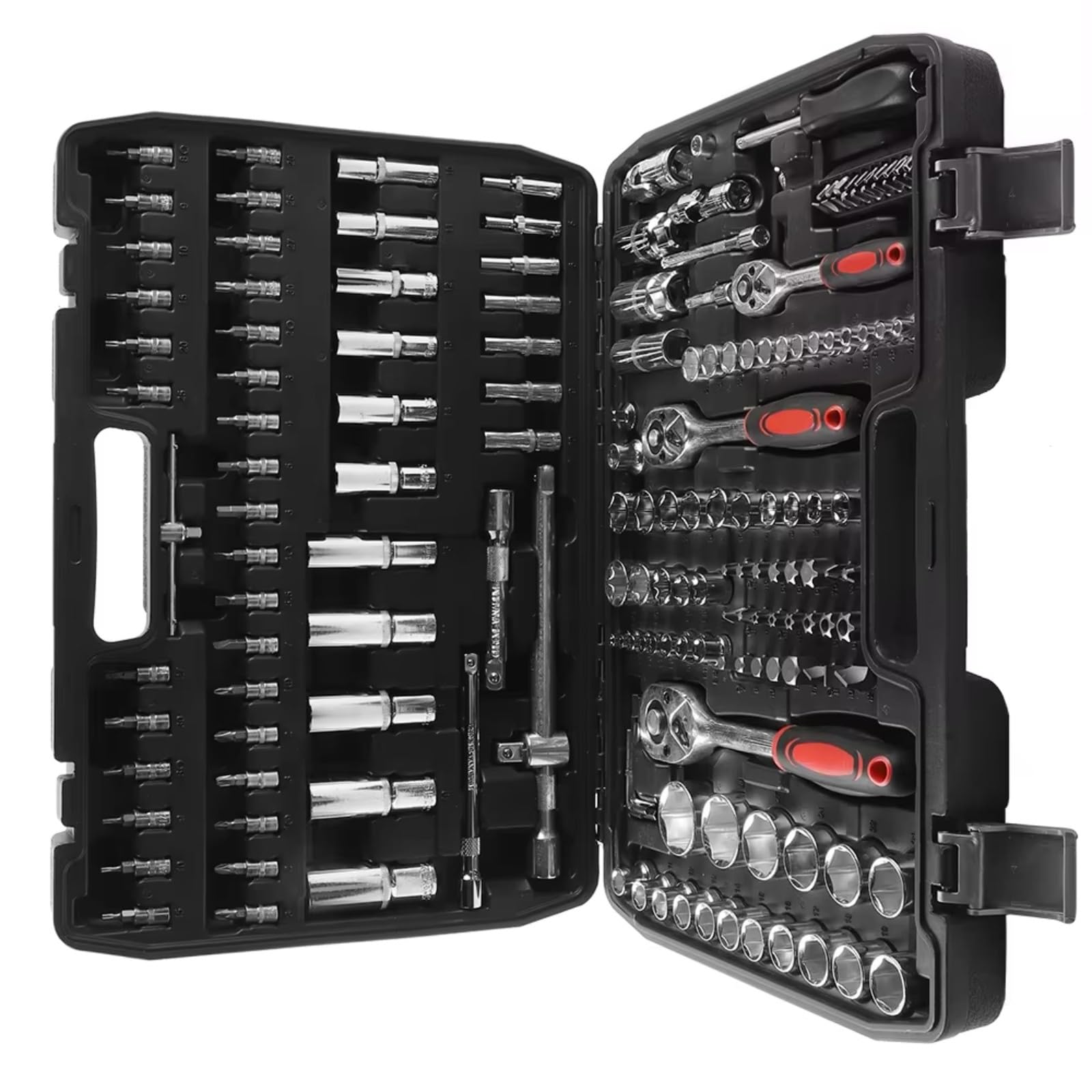 Set attrezzi da meccanico 171 Pz Set Di Chiavi A Bussola 1/4 3/8 1/2 Chiave A Cricchetto Punte Per Cacciavite Strumento Mano Strumento Di Riparazione Auto Chiave A Cricchetto Chiave