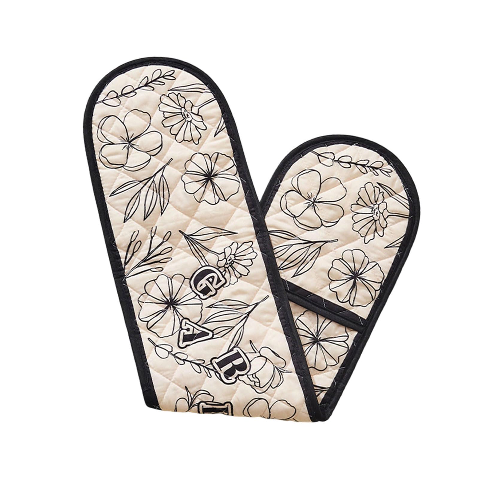 Fetter Oven Gloves Reinforced Heat Security Never Slip Outside for Baking Roasting Cooking Gloves for Kitchen