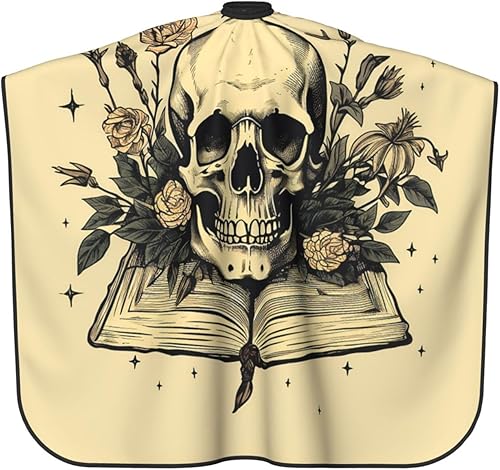 Miniatura 2 de Skull and flower Magic Witches Tarot Vintage Barber Cape for Men Professional Hairdressing Cutting Salon Cape Hair Styling Cape