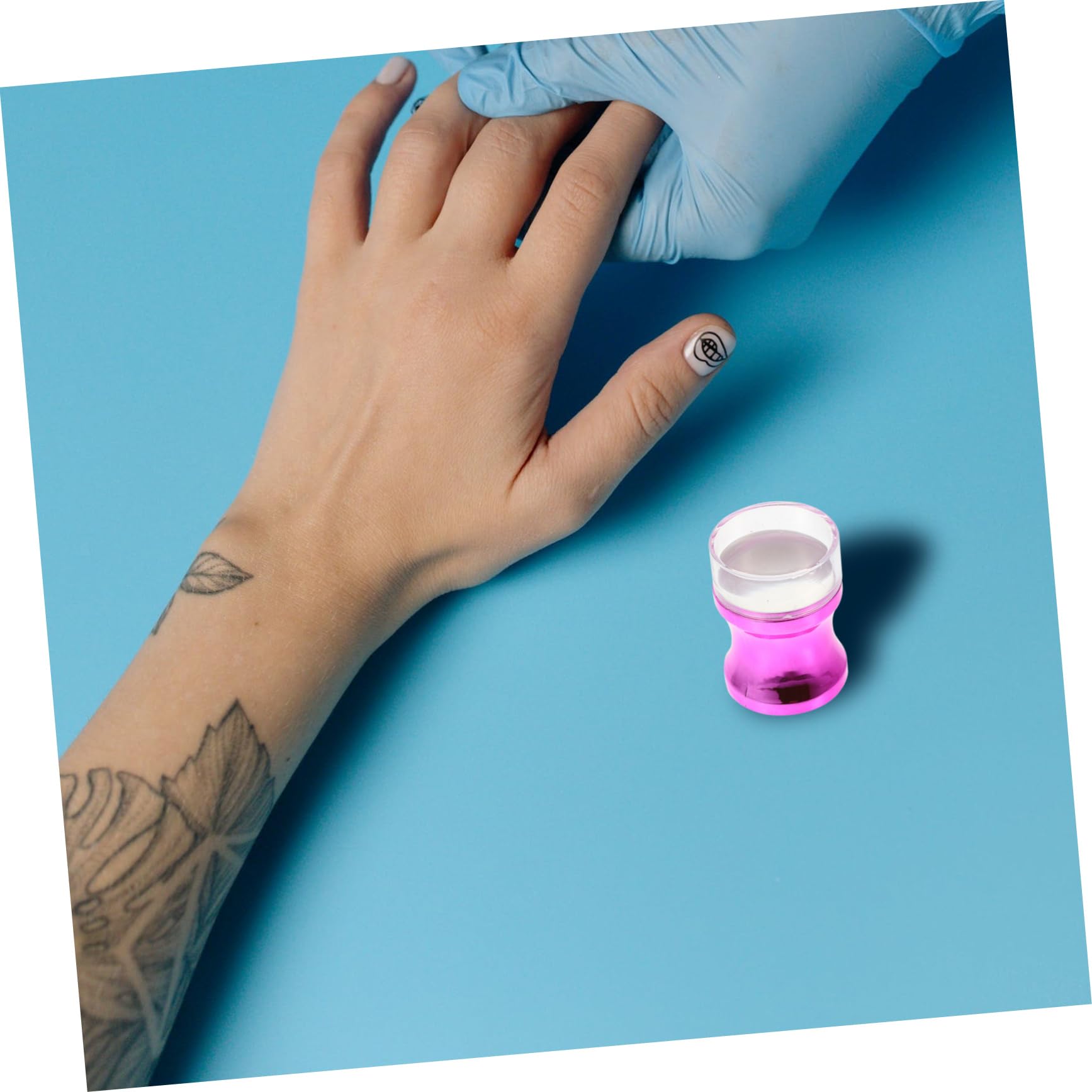 POPETPOP 3sets Stamper Per Unghie Silicone Kit Manicure Nail Art Stampers Strumento Stamping Per Unghie Per Nail Art Te