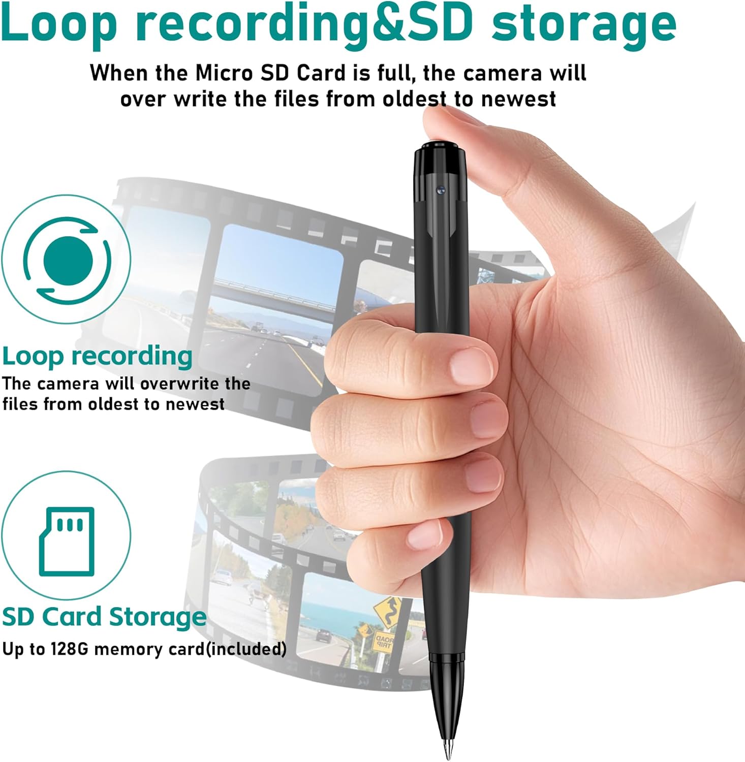 1080P Mini Camera for Home with 64GB Card Security Camera with Motion Detection Night Vision image 3 of 4 B0FK4W2DRG