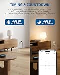 DEWENWILS Matter Smart Plug, Work with Alexa, Apple Home, Google, SmartThings, Outlet with Schedule and Timer, FFS Easy Setup, 100% Privacy 15A/1800W, APP Voice Control, 2.4G Wi-Fi Only, 2 Pack White