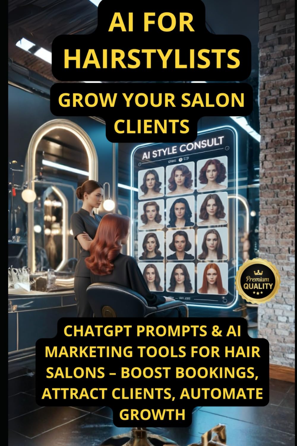 AI for Hairstylists Grow Your Salon Clients: ChatGPT Prompts & AI Marketing Tools for Hair Salons – Boost Bookings, Attract Clients, Automate Growth
