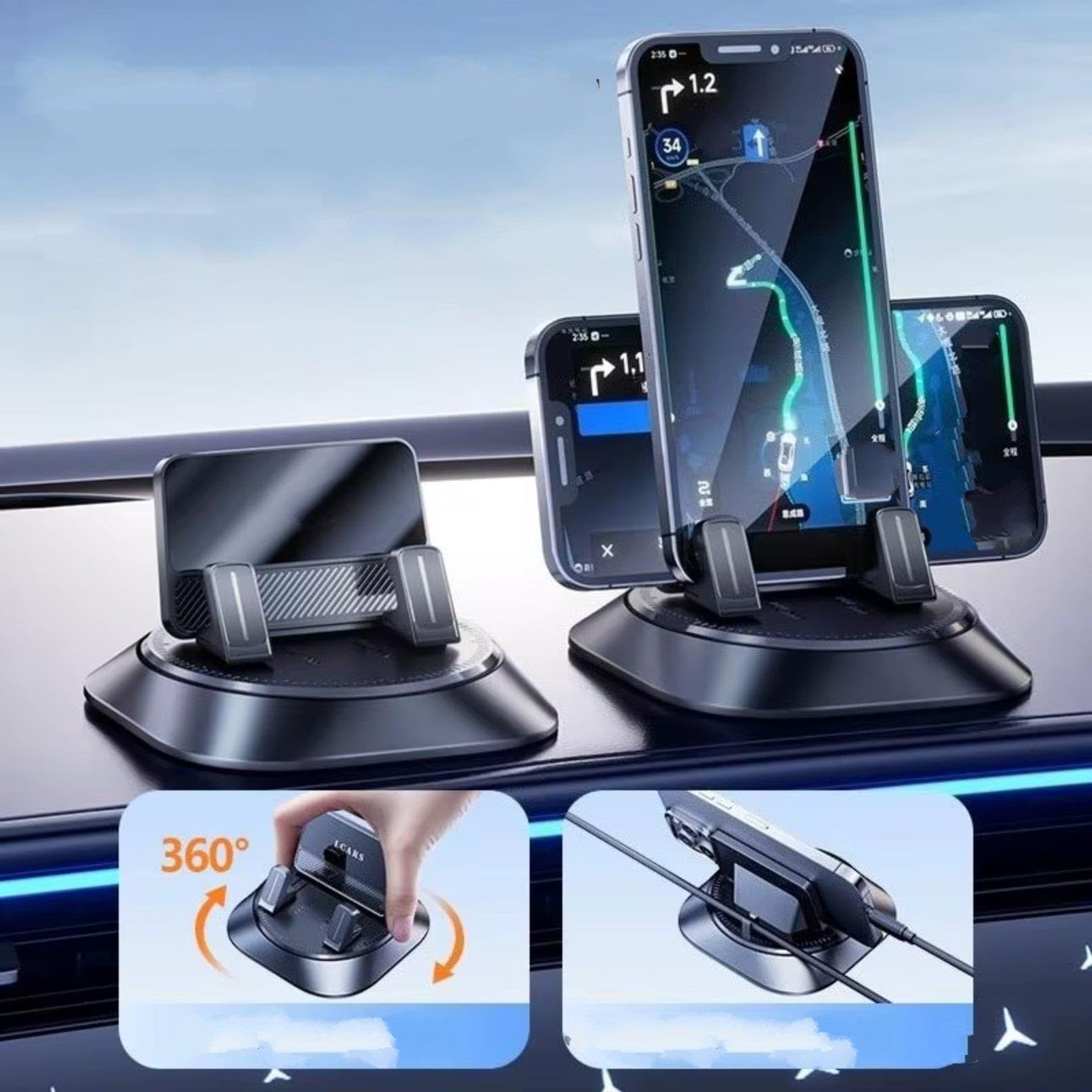 Staffa Supporto Cruscotto 360 Navigazione Mobile