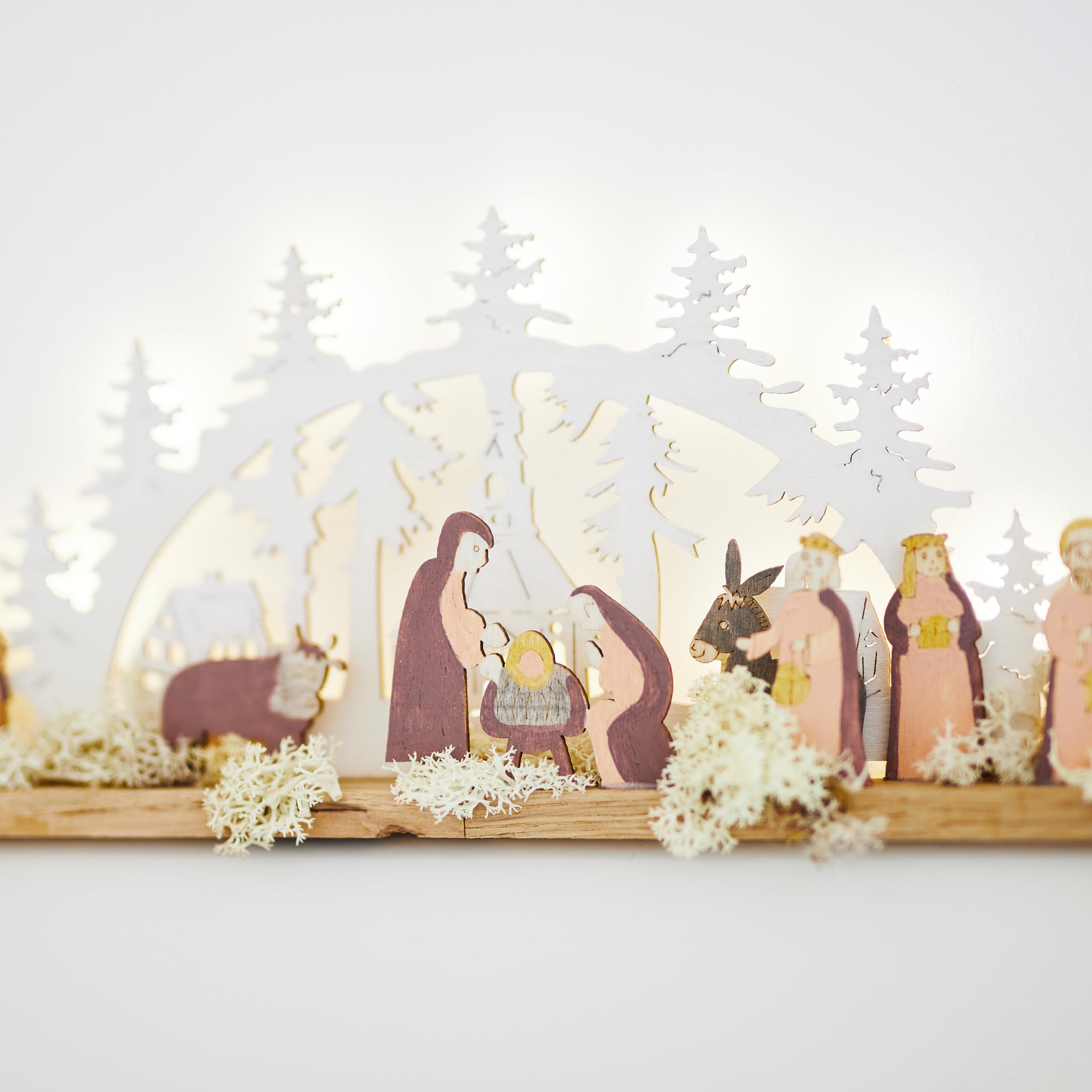 Creche en feuille de Maïs vintage artisanat Tchéquoslovaque