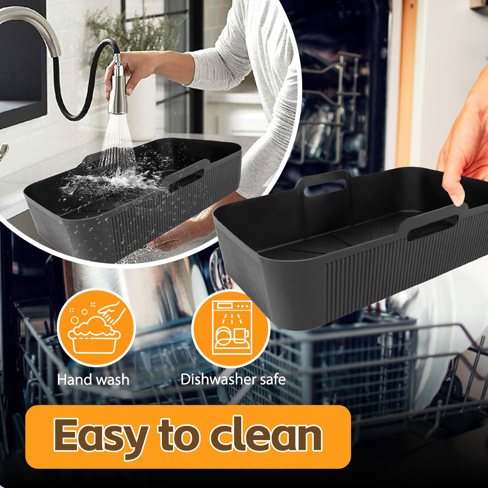 Moule Silicone Cosori Air Fryer 10L Twinfry - Accessoire Friteuse Sans Huile Réutilisable