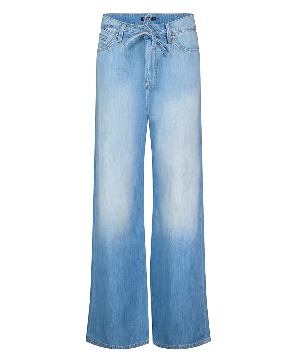 Buffalo David Bitton Women's Alecia High Rise Wide Leg Jeans, Light and Worn, 29 by Buffalo David Bitton - Used condition - Image 5