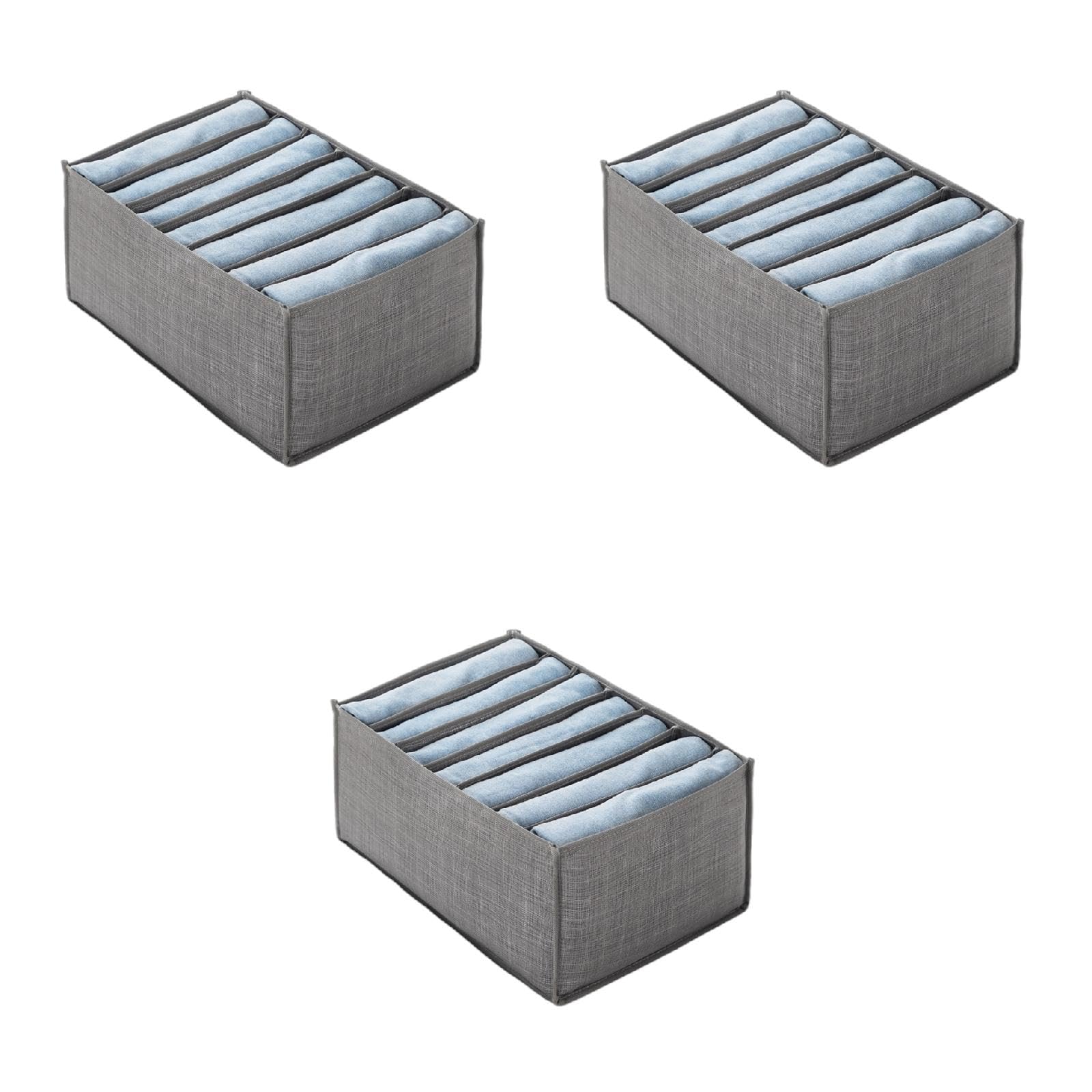 Boîte de rangement pour pantalons pliable avec compartiments pour jeans