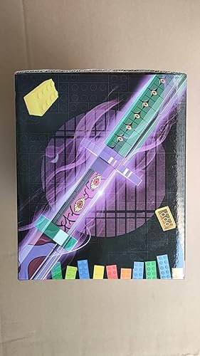 Miniatura 9 de Espada Demon Slayer compatible con Lego, bloque de construcción de espada Kokushibo de 39 pulgadas con vaina y soporte, juego de construcción de