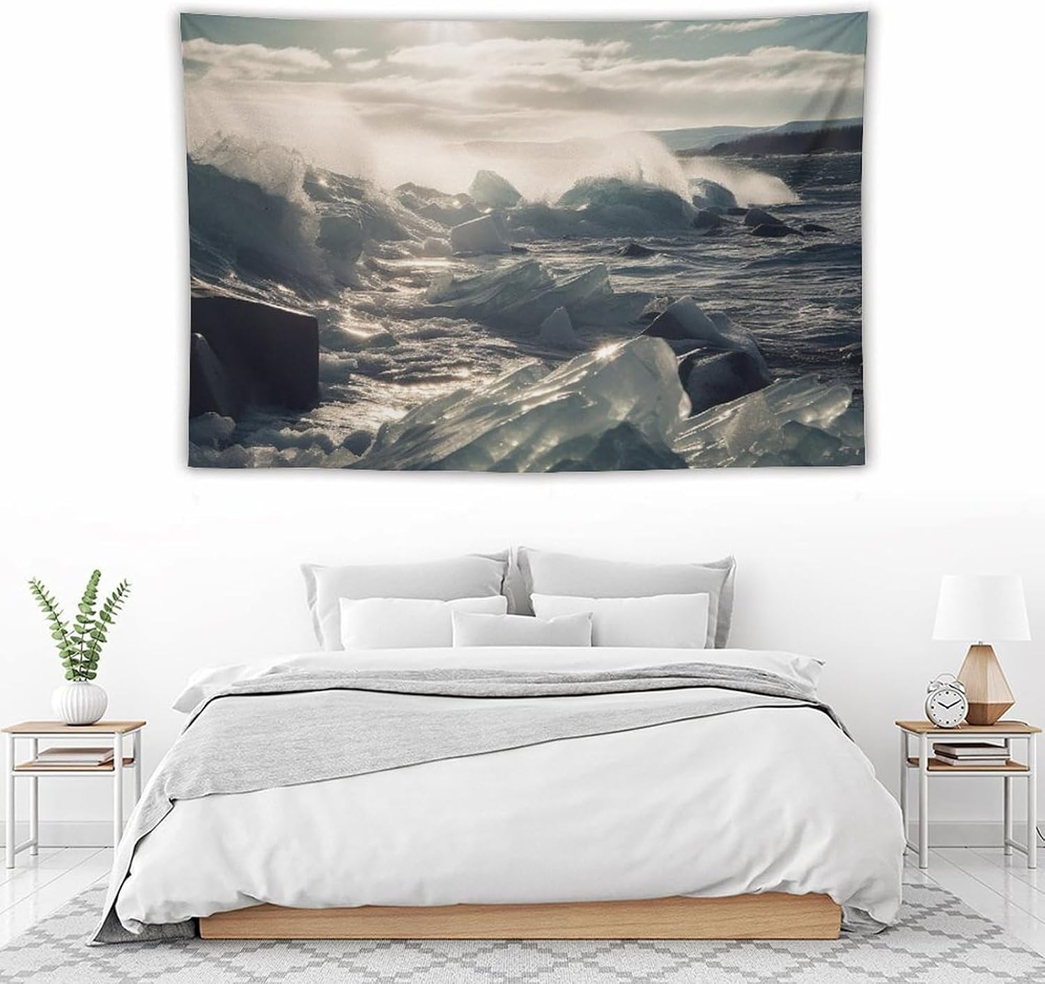 Tapestry Wide Wall Art Hanging Tapestries Lightweight Art Wall Blanket image 5