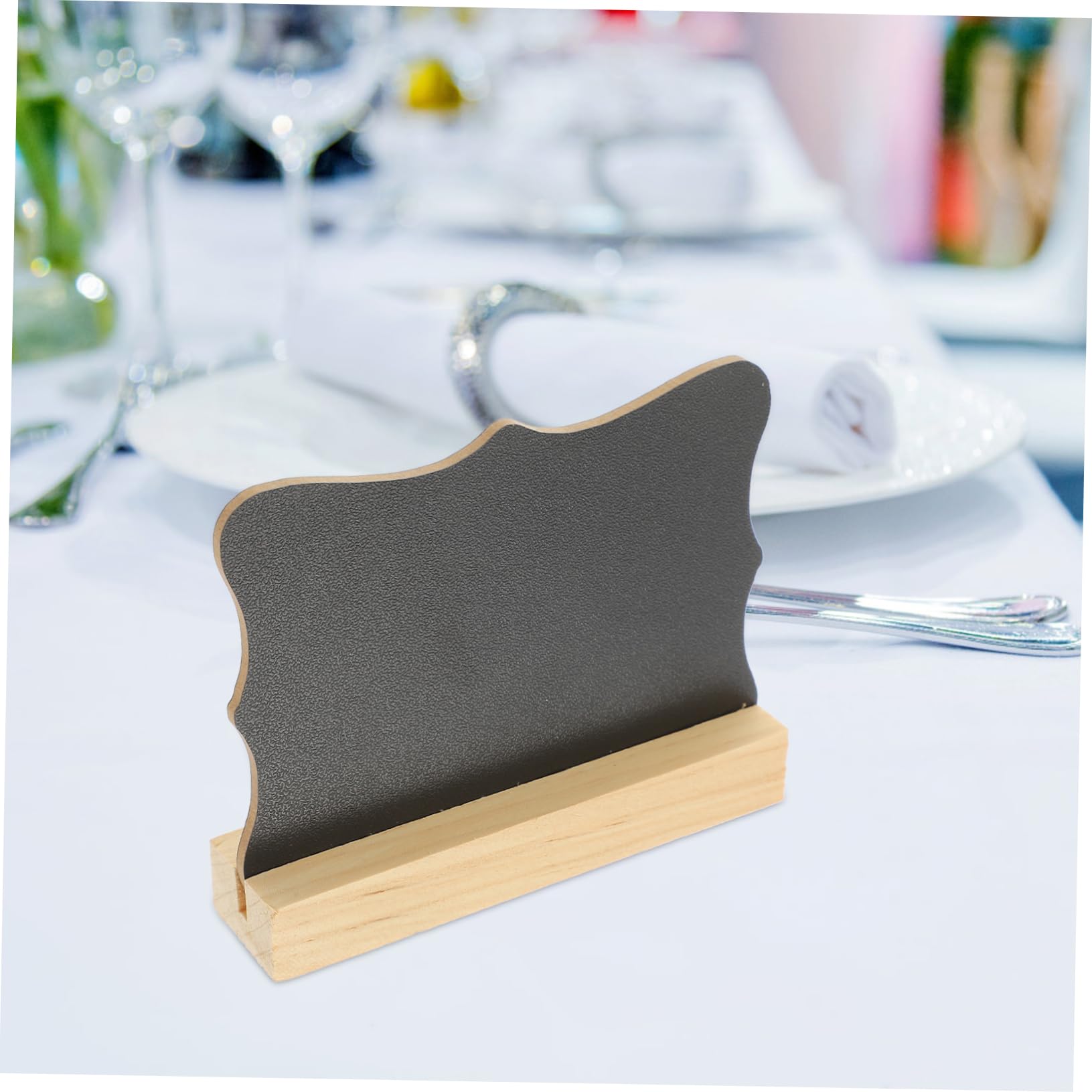 jojofuny 4 Sätze Doppelseitige Blackboard-ornamente Kleine Schreibtafel Tischtafel Mit Ständer Zeichnung Planke Mini-whiteboard Tisch Tafel Kleine Tafeln Hölzern 5 Stück * 4