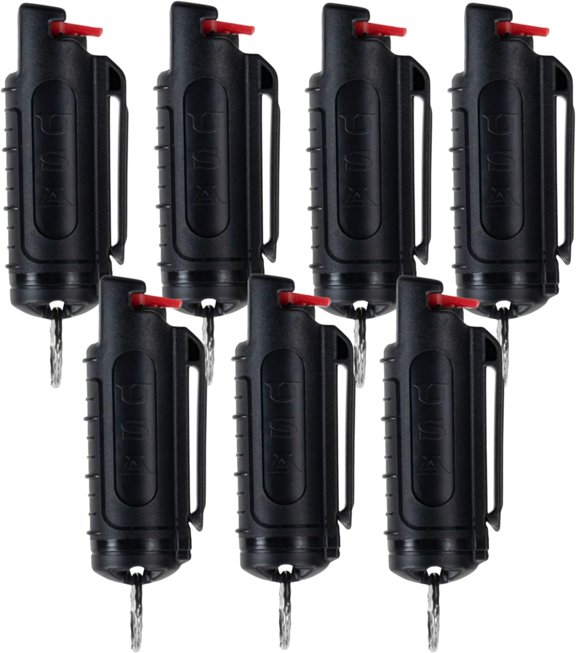 Police Magnum Bulk Pepper Spray Keychain Self Defense- Tactical Maximum Strength- Belt Clip Safety Key Chains for Women & Men- Made in The USA