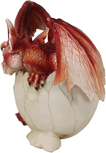 Miniatura 9 de Ebros - Estatua de huevo de dragón con piedra natal de agosto, 5.25 pulgadas de alto, peridoto verde, piedra natal de agosto, símbolo de gema de