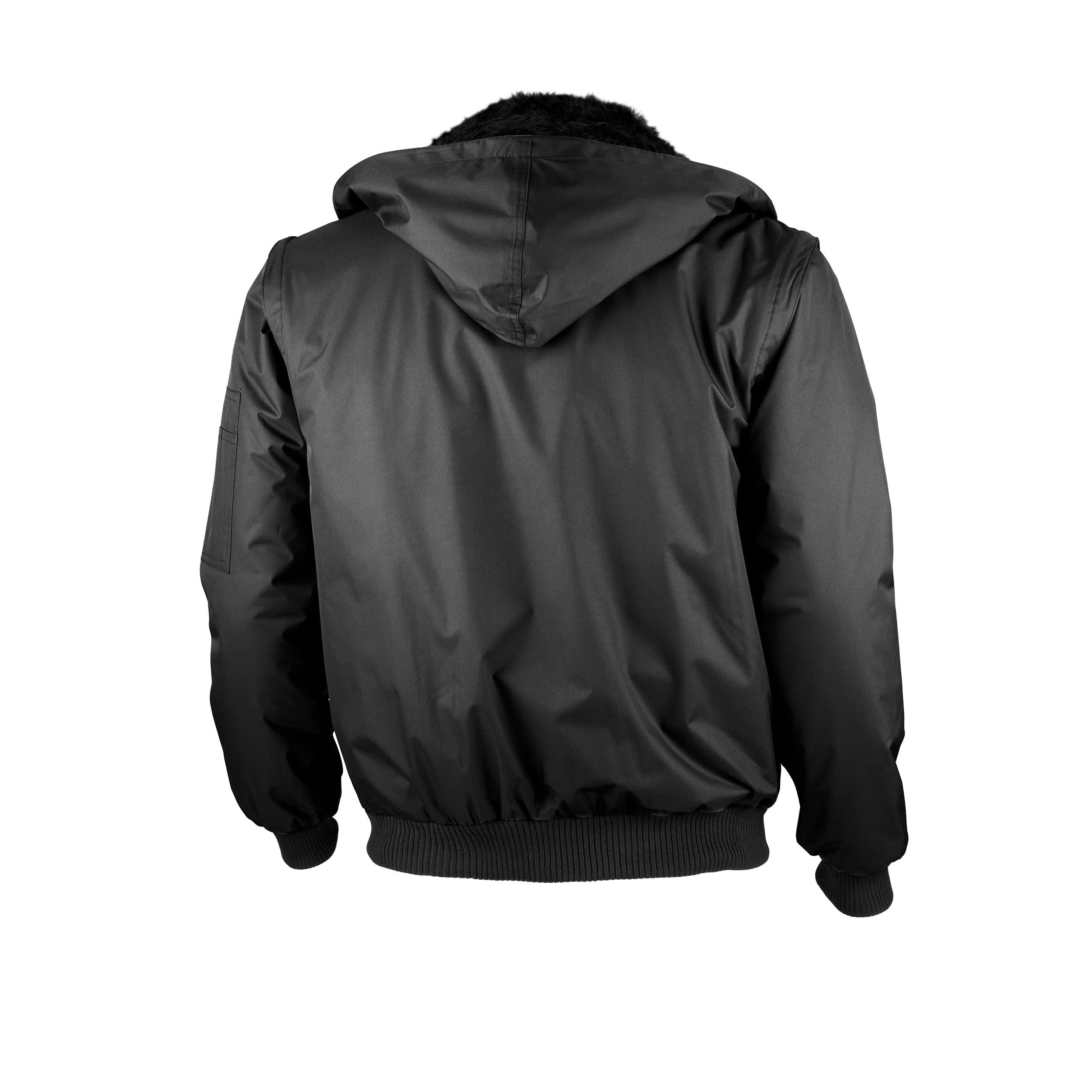 Qualitex PILOTJACKE 100% PES MIT TEDDYFUTTER+ABTRENNB.ÄRMELN Größe XXL