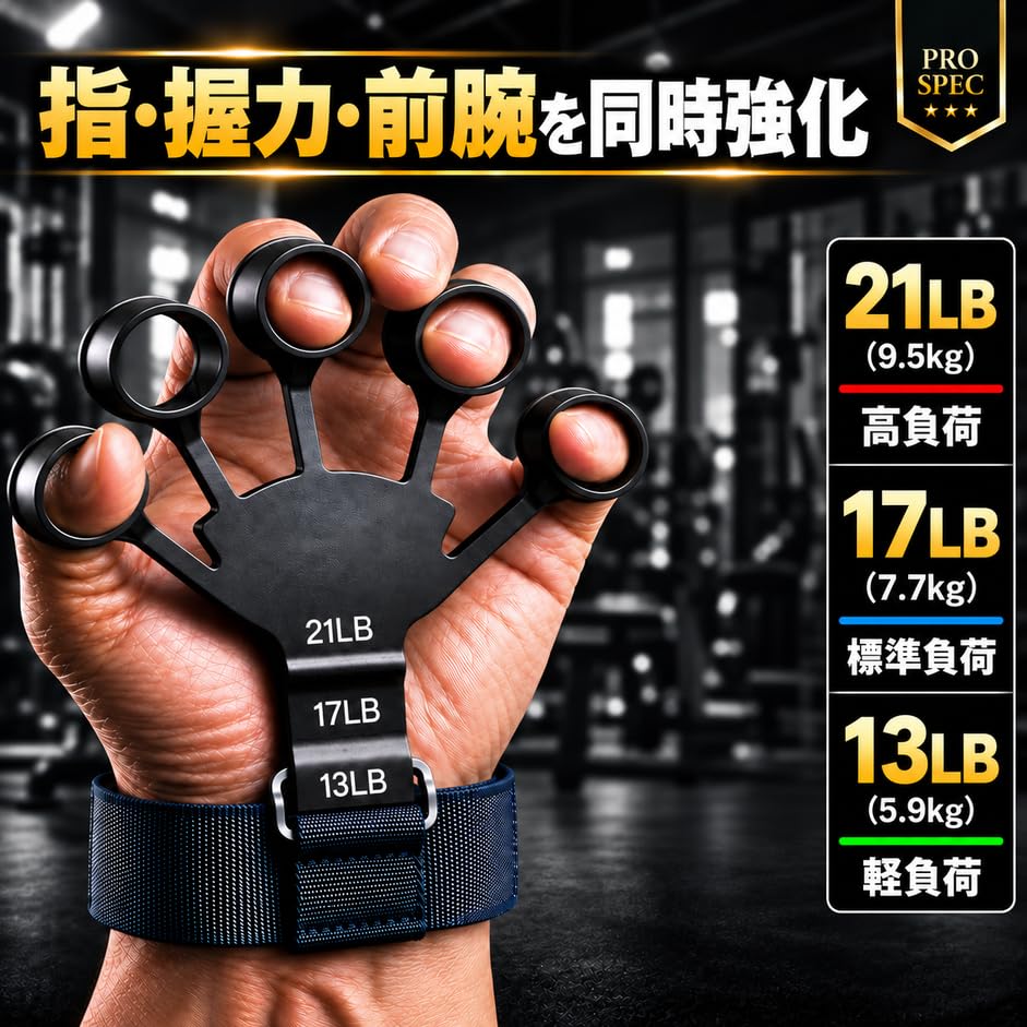 Amazon | Catsobat ハンドグリップ パワーフィンガーグリップ 2個