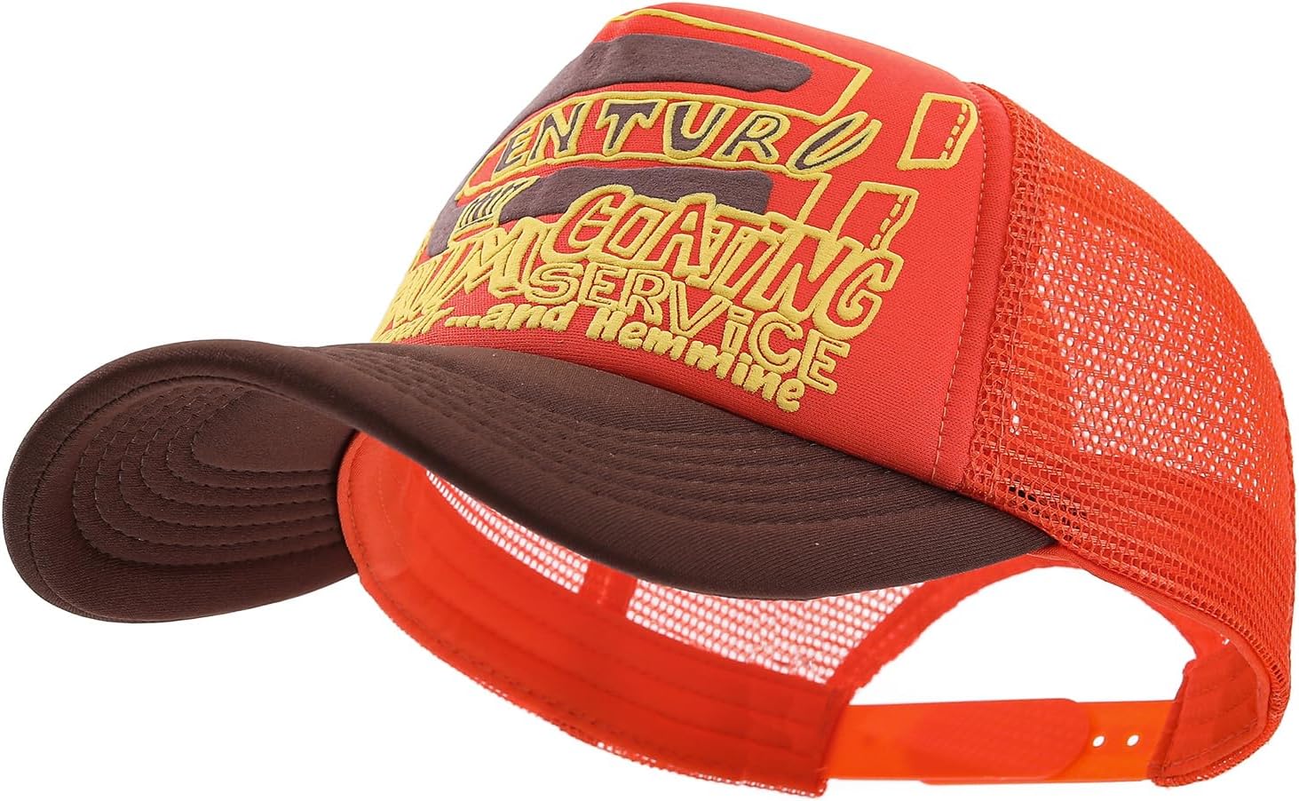 Men's Structured Trucker Hat Breathable Mesh Baseball Cap Adjustable Snapback Sun Hat for Casual Streetwear