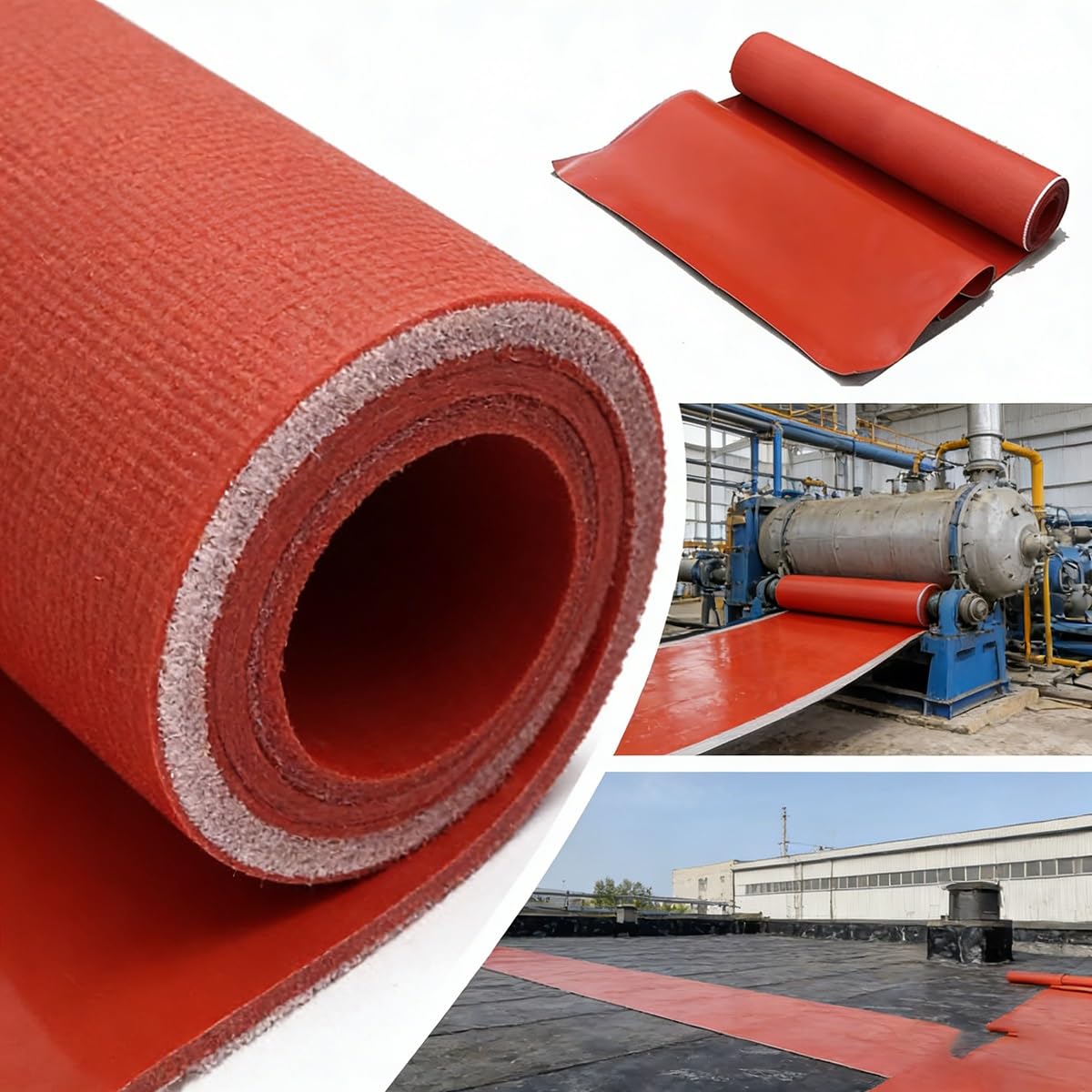 Coperte di saldatura, Foglio di panno in fibra di vetro ignifugo, Tessuto ignifugo da 2500 ° F con rivestimento in silicone, Copertura protettiva resistente al calore per saldatura e condotti