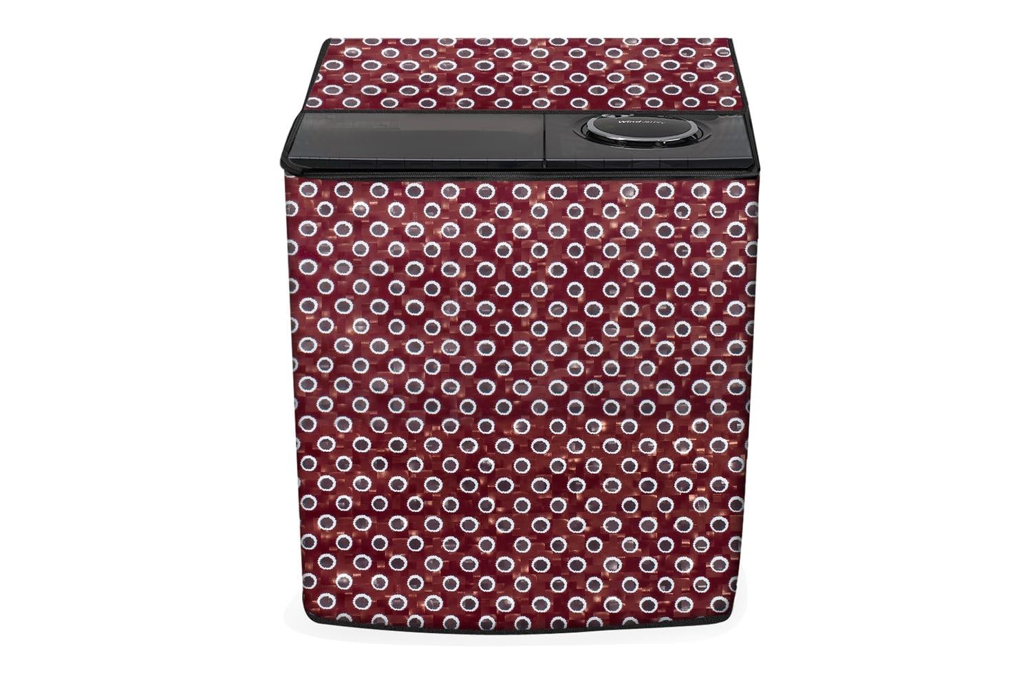 Stylista Washing Machine Cover Compatible for LG 10.0 kg semi Automatic P2065R3SA Printed Pattern-image-47
