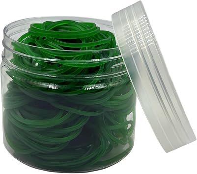 Green Rubber Bands,200pcs Elastic Bands Sturdy Rubber Band for School Home and Office Use