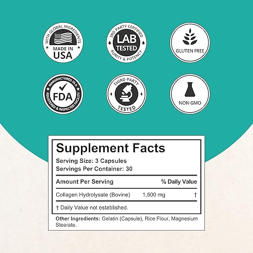 Miniatura 2 de NuBest Péptidos de colágeno súper colágeno, revitaliza la piel, el cabello y las uñas, fuerza ósea y articular, fórmula de colágeno de belleza para