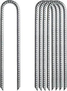 U字型 固定ピン Uピン杭 おさえピン 1/4本セット U字型ピン U字ピン 固定ピン 押さえピン コ型ピン テントペグ ガーデンペグ 園芸用品 高耐久 丈夫 厚くする 草アンカー 雑草の固定用 農業用ネット キャンプ用 ガーデンデコレーション 人工芝用