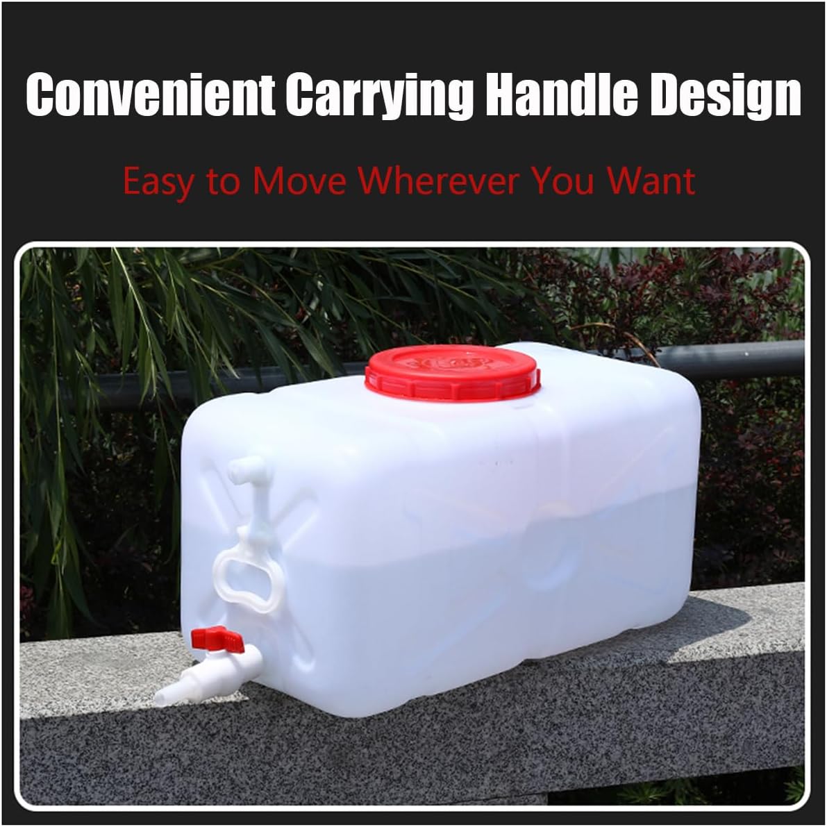 Multifunctional Large Capacity Water Tank，Durable and Reliable Bucket with Lid Containers for Outdoor Camping & Hiking Water Bucket Water Container Self-Driving Tour(Size:52.8 Gal)