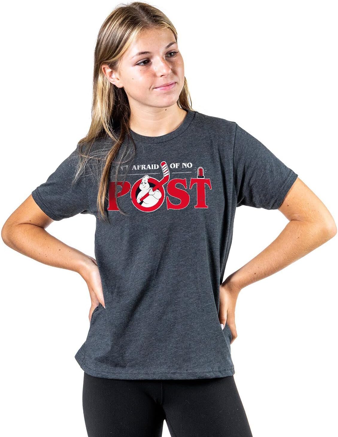 Hockey Ain't Afraid of No Post Tee | Short Sleeve Hockey T-Shirt | Youth and Adult Sizes