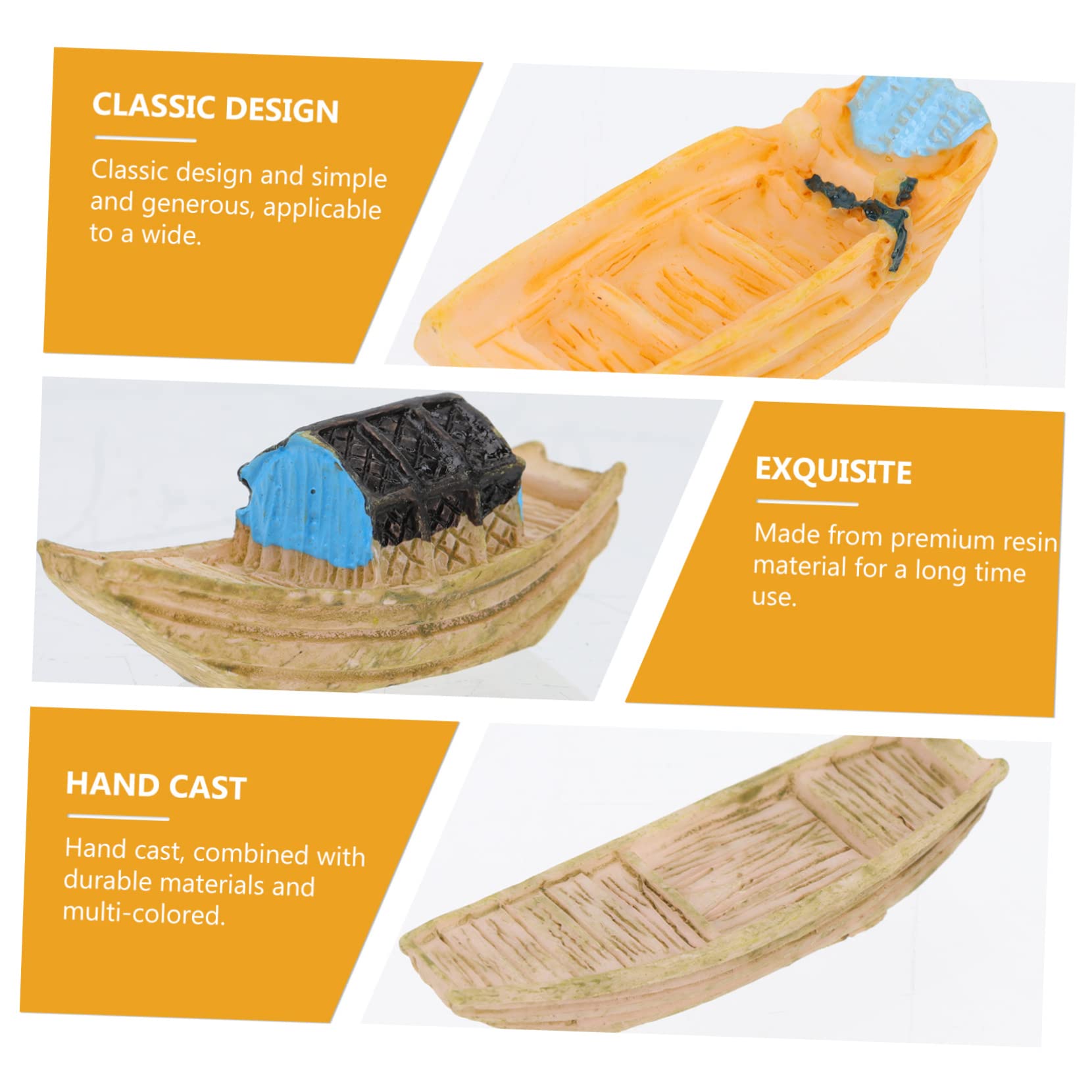 Miniature Barche In Stile Mediterraneo Per Casa Delle Bambole – Set Da 2: Peschereccio E Yacht – Resina Dettagliata – Decorazione Nautica