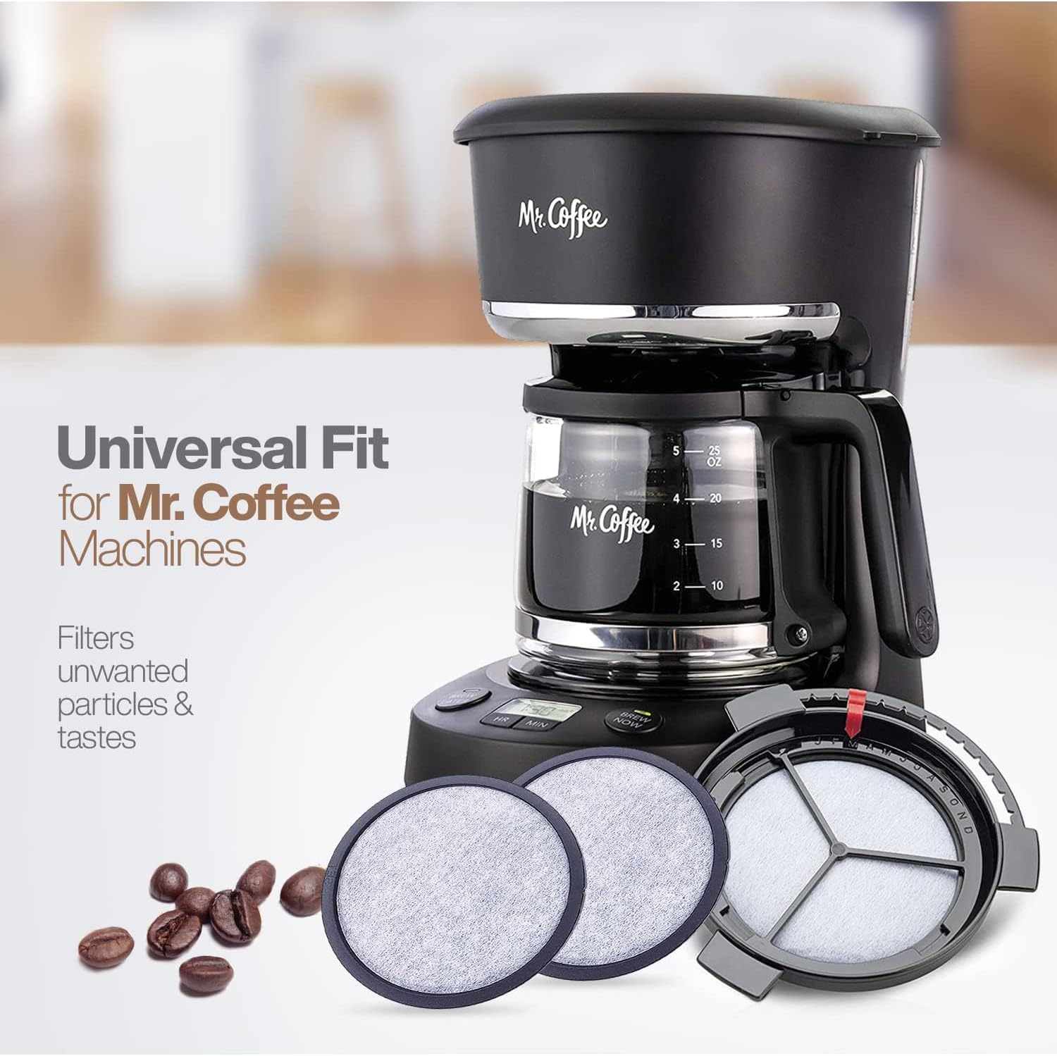 Mr. Coffee Compatible Coffee Filter Disks - 6 Pcs With 1 Frame