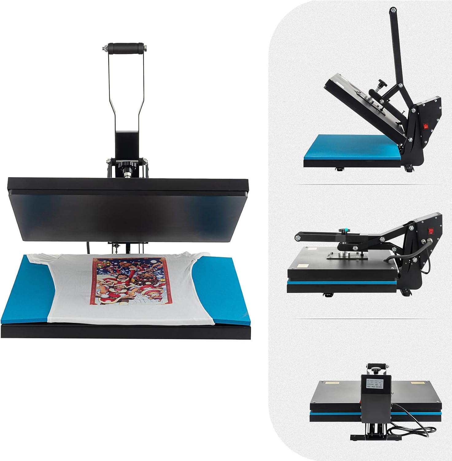Heat Press Machine 16x20 Inch, High Pressure Clamshell Heat Press 1700W, Large Heat Press Digital Control Heat Transfer Machine for T Shirts, Garments, Canvas Bag, Pillowcase