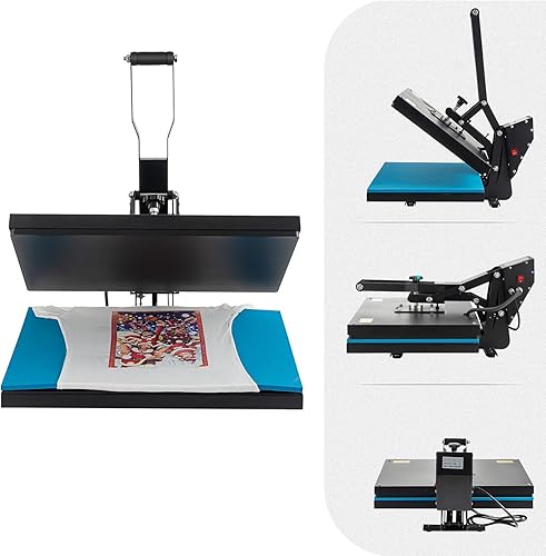 Miniatura 4 de Máquina de prensa de calor de 16 x 20 pulgadas, prensa de calor de alta presión de 1700 W, prensa de calor grande con control digital, máquina de