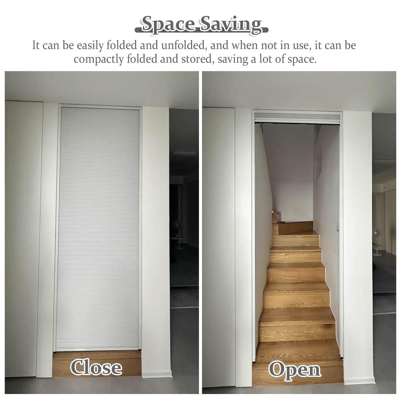 LZMZMQ 190CM Tall Folding Door/Temporary Honeycomb Door Accordion