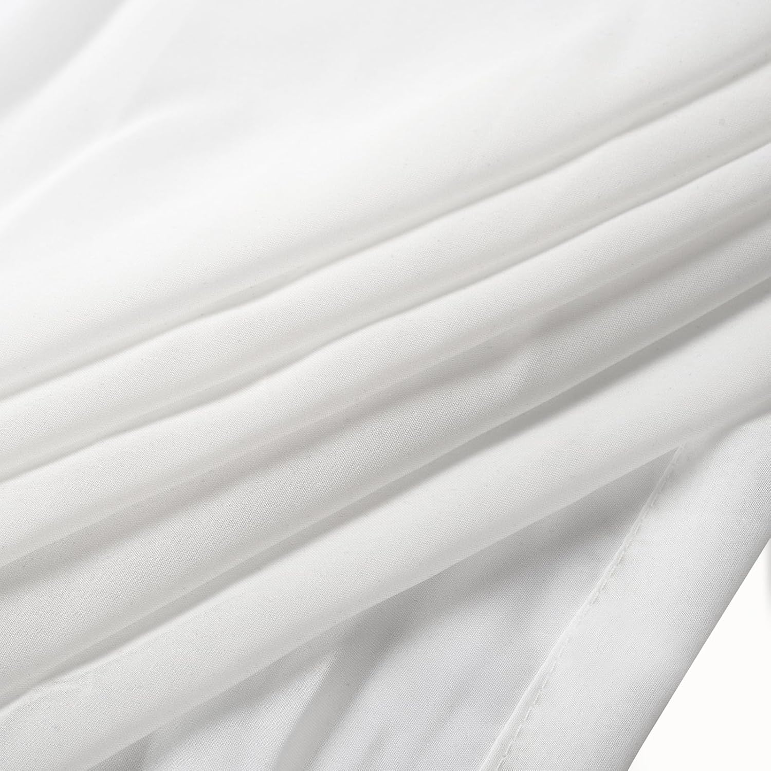cololeaf Energy Efficient Privacy Protection Panels Room Divider Indoor Outdoor Curtain Window Treatment Draperies - Nickle Grommet - White 120" W x 84" L (1 Panel)