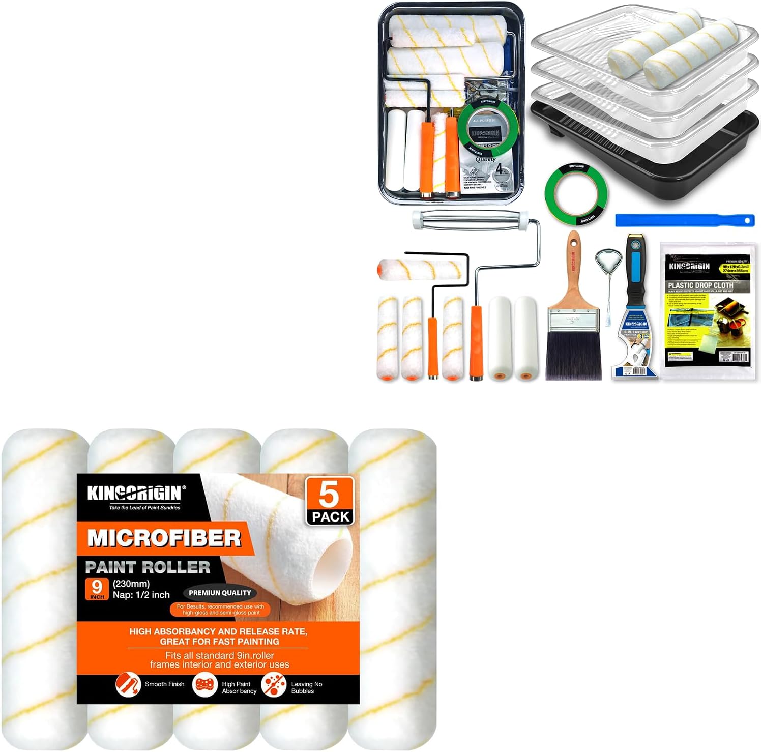 Microfiber Roller with 20 Painting Kit