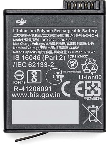 Osmo Action Extreme Battery 1770 mAh soporta hasta 160 minutos de duración de la batería para DJI Osmo Action 3, cámara deportiva Osmo Action 4
