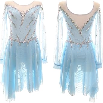 Ice Figure Skating Dress Plus Size Customisable