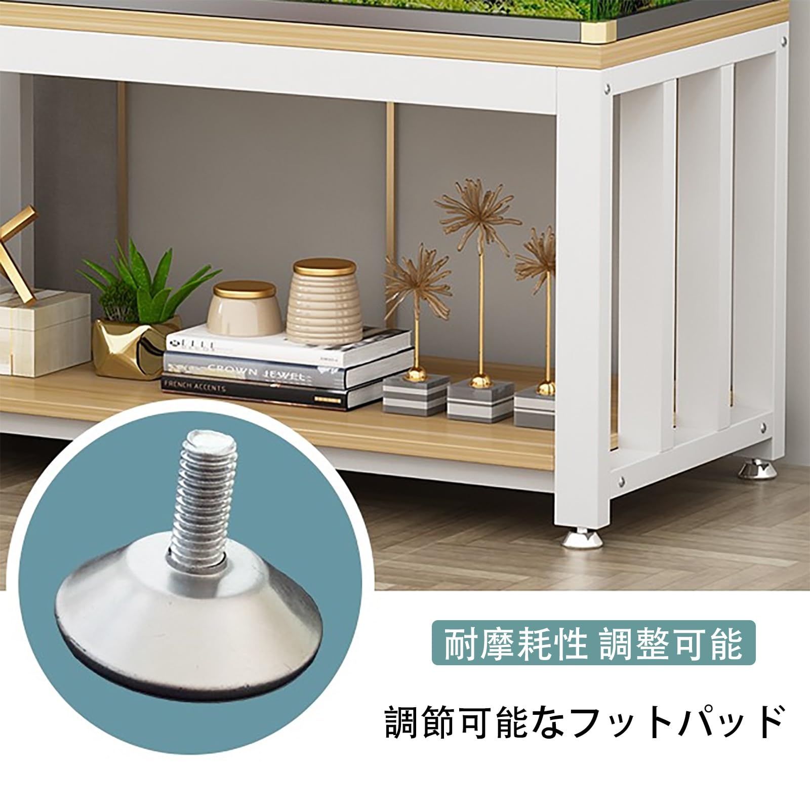 三重県手渡し 120cm水槽用台 Amazon | DEWEL 水槽台 スタンド 棚 ラック 設置台 三段式 中棚